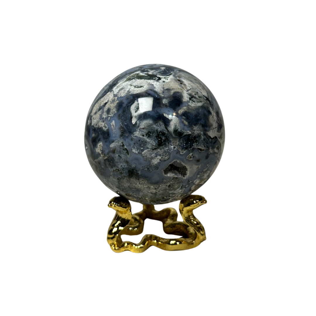 Blue Moss Agate Sphere