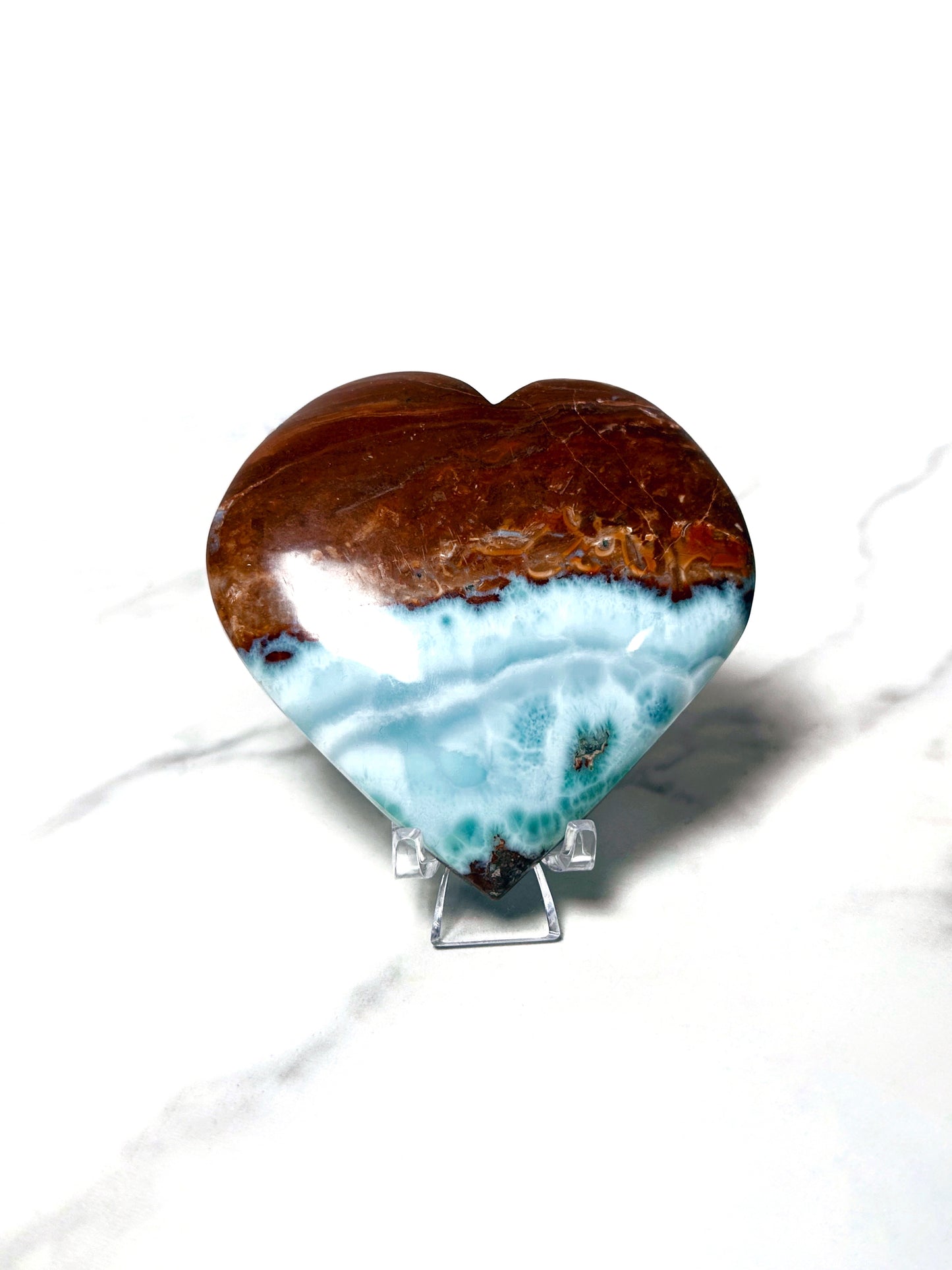 Large Larimar Heart