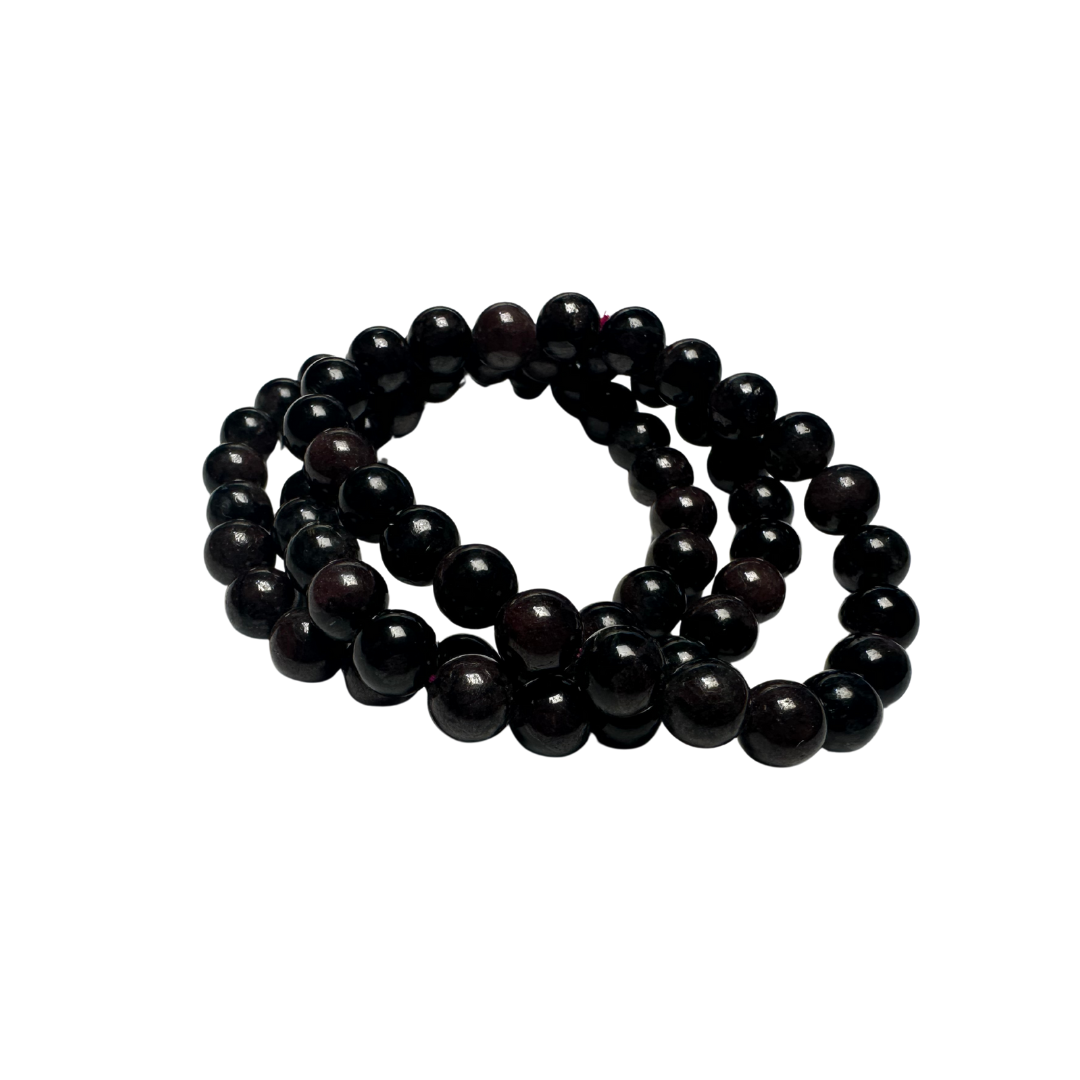 Black Tourmaline Beaded Bracelet