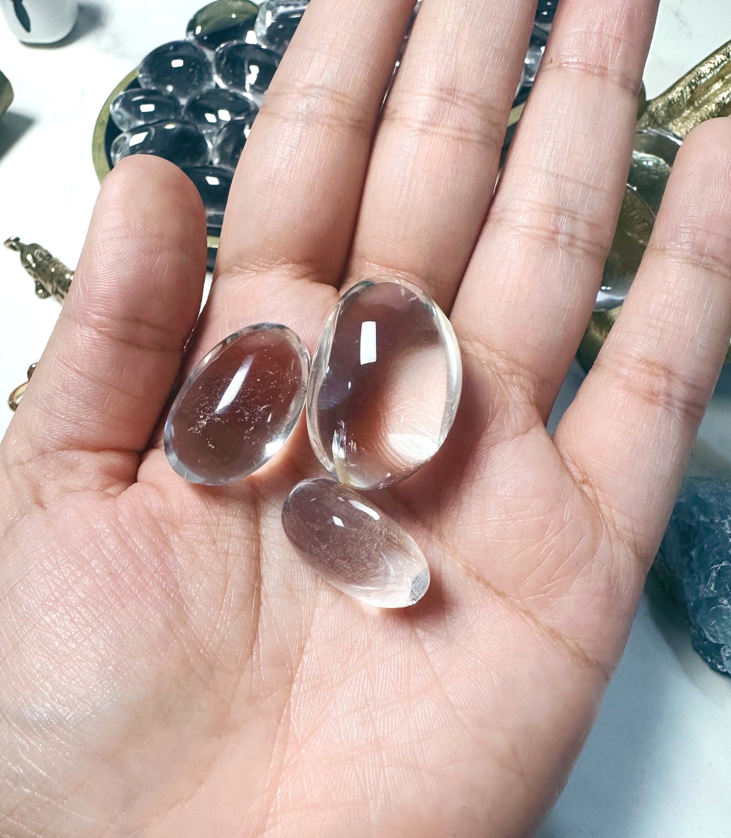 Clear Quartz Tumbles