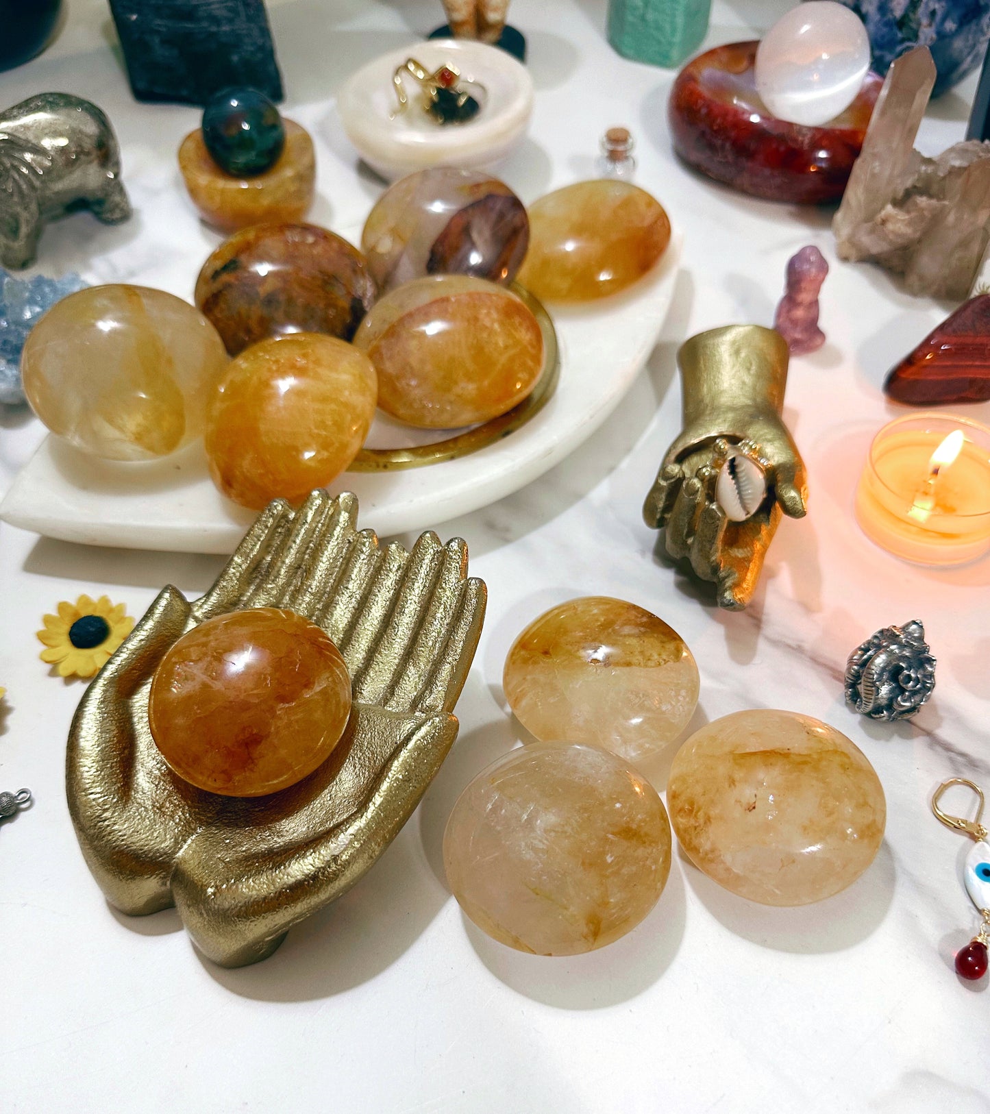 Golden Healer Palm Stones