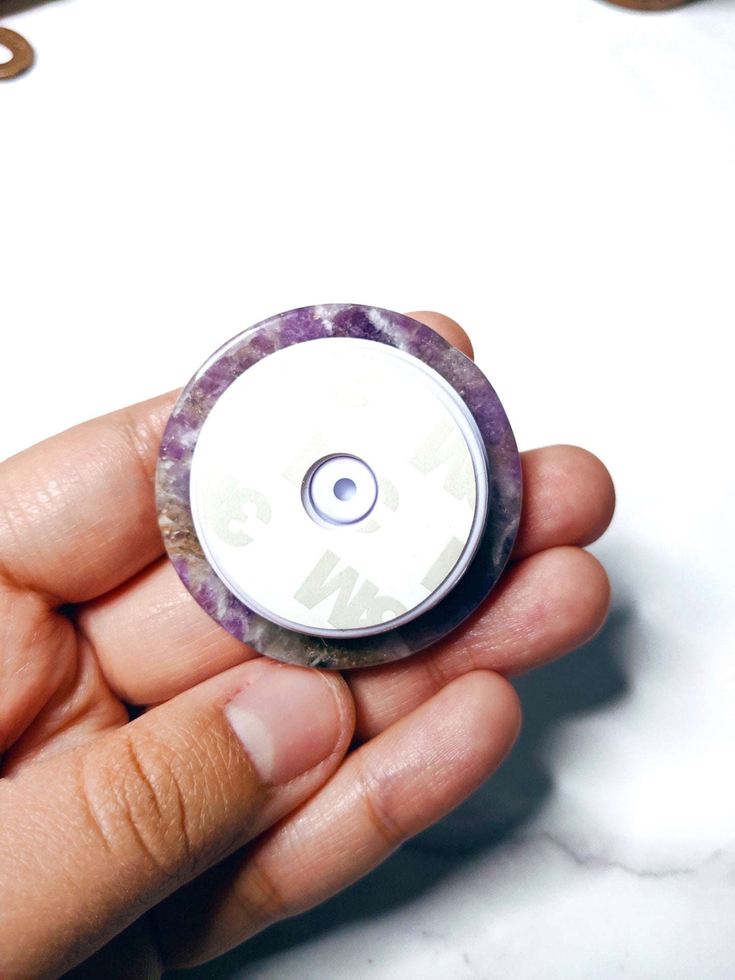 Chevron Amethyst Phone Grip