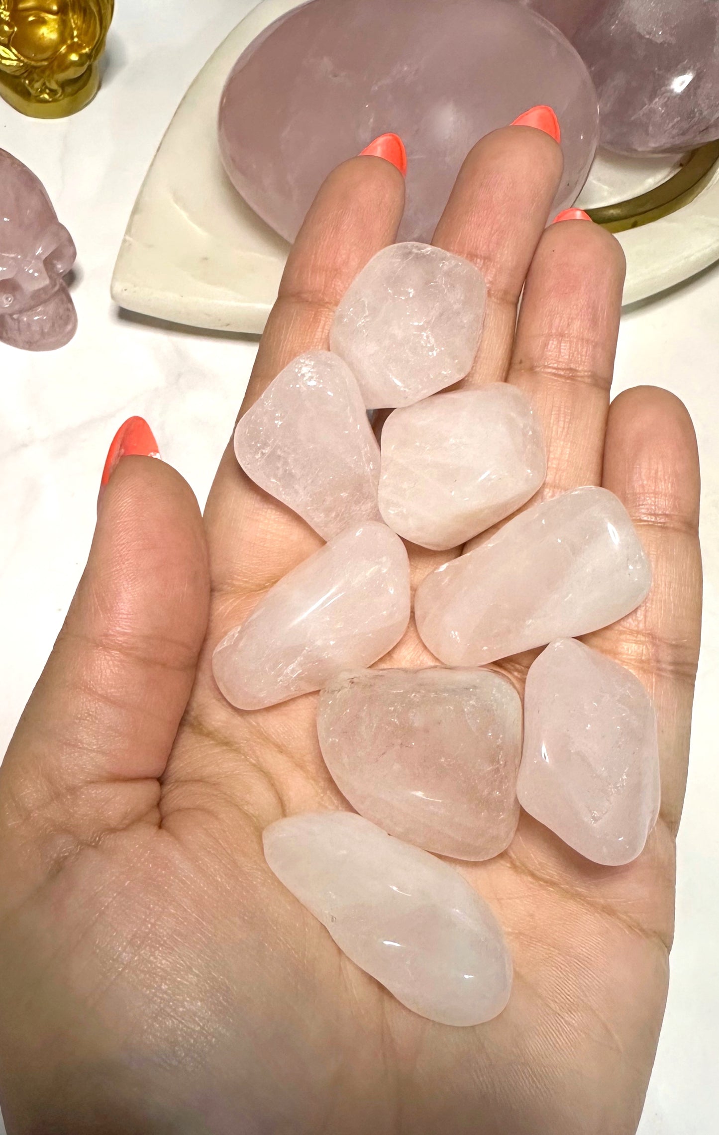 Rose Quartz Tumbles