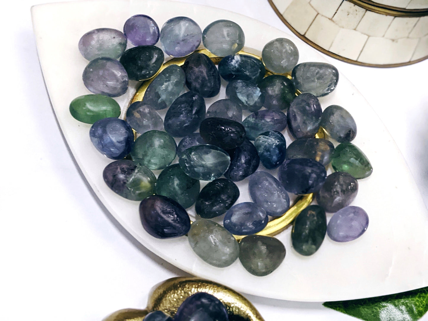 Rainbow Fluorite Tumbles