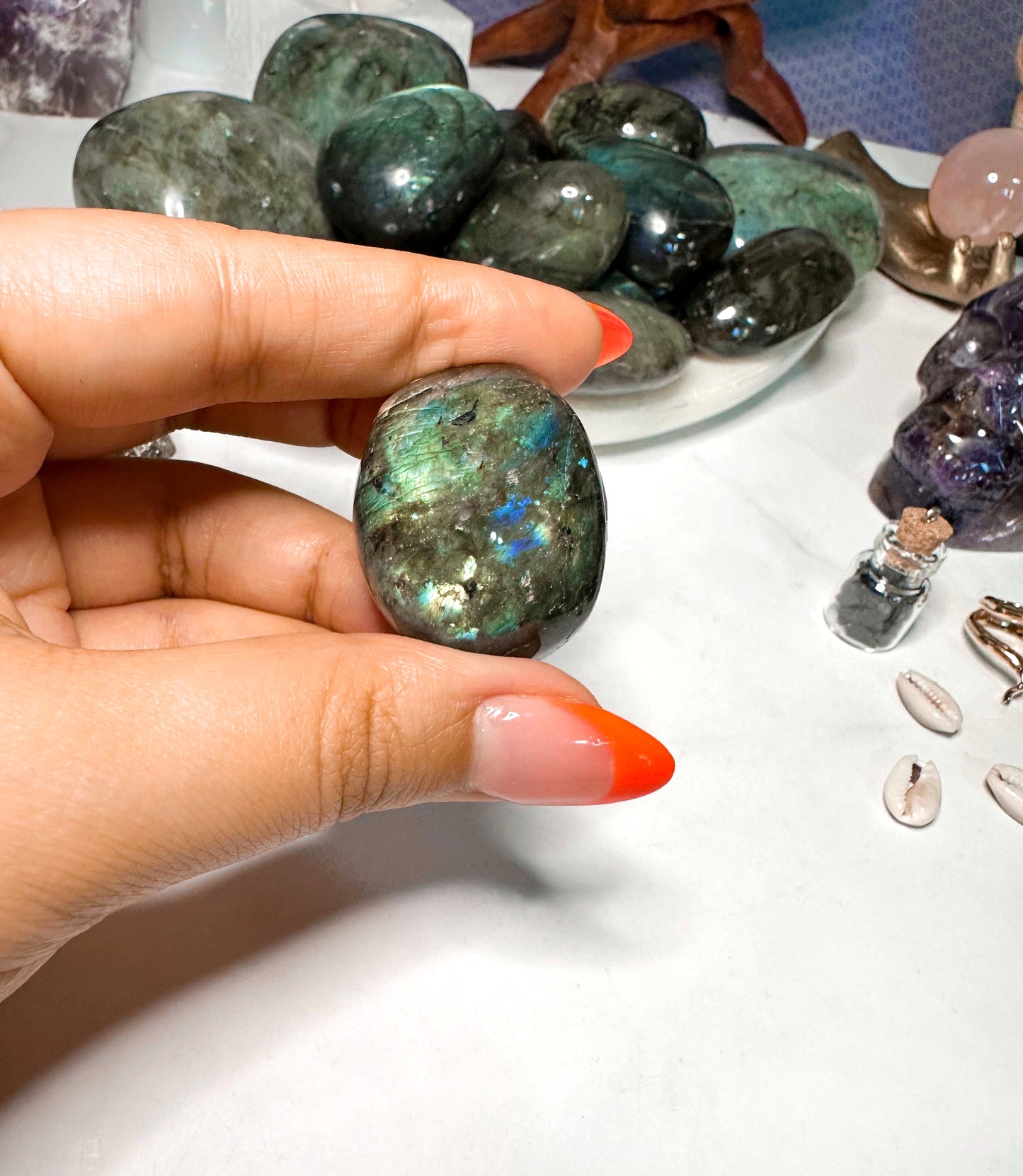 Labradorite Palm Stone