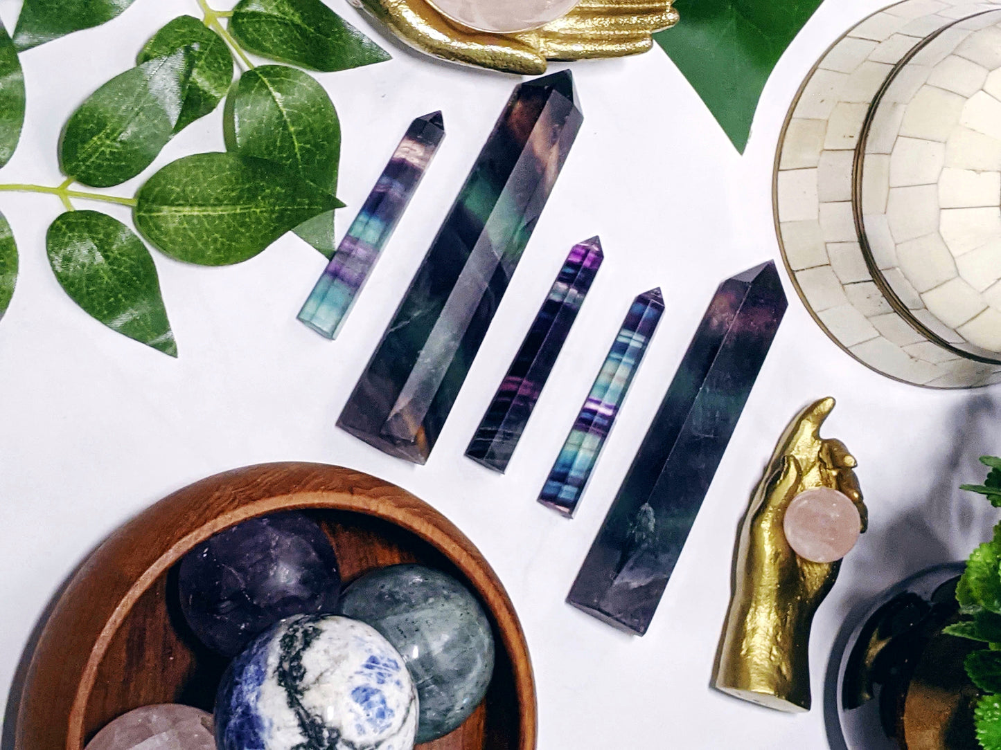 Rainbow Fluorite Towers