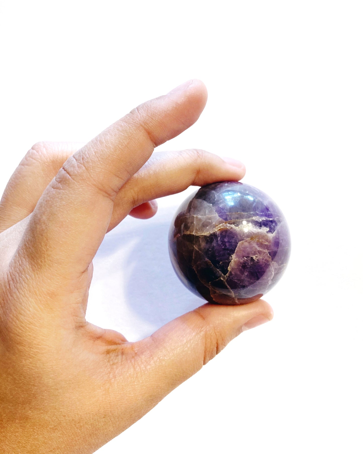 Chevron Amethyst Spheres