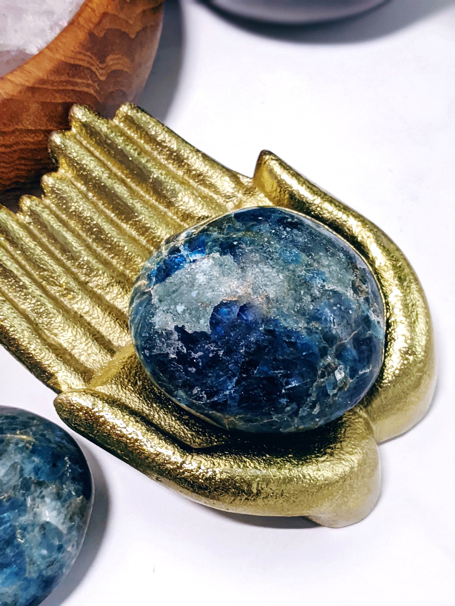Apatite Palm Stone