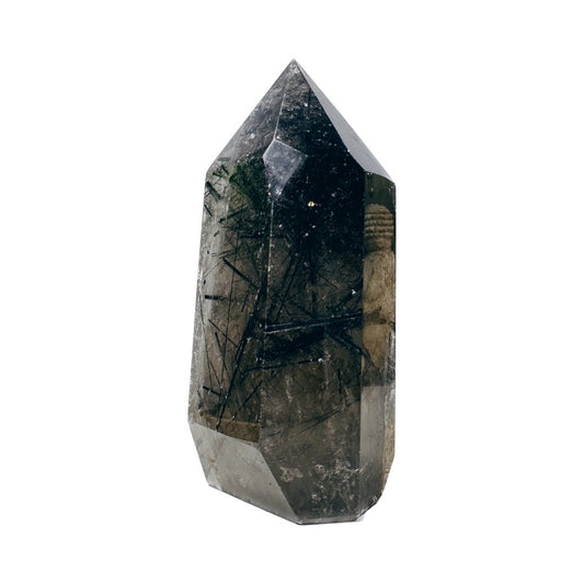 Black Rutile (Tourmalinated Quartz) Tower