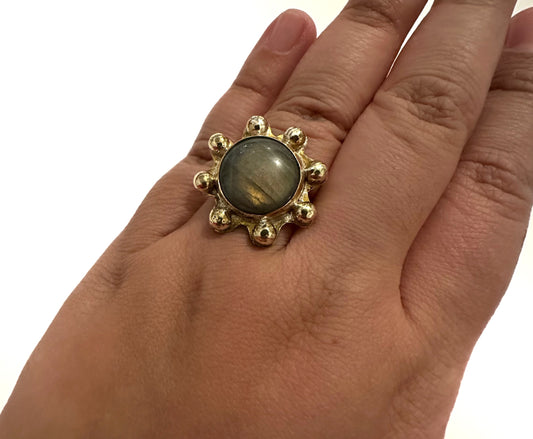 Labradorite Sun Ring