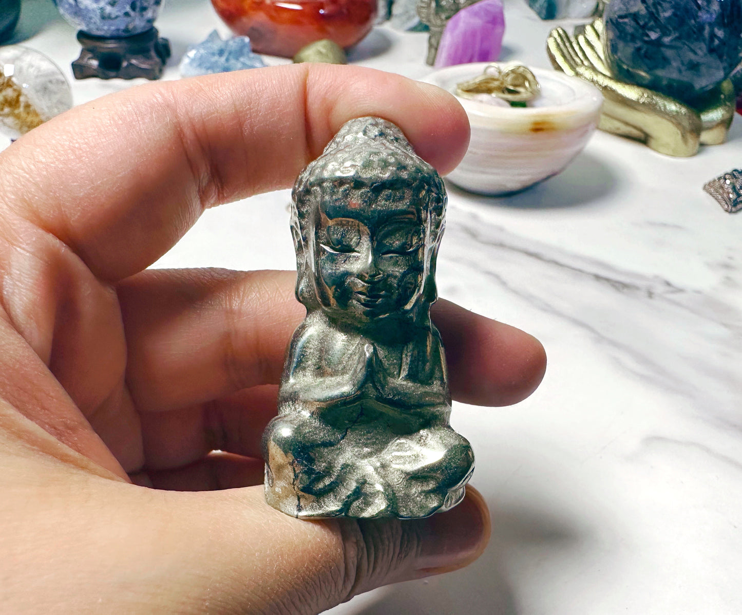 Pyrite Buddhas