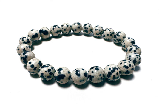 Dalmatian Jasper Beaded Bracelet