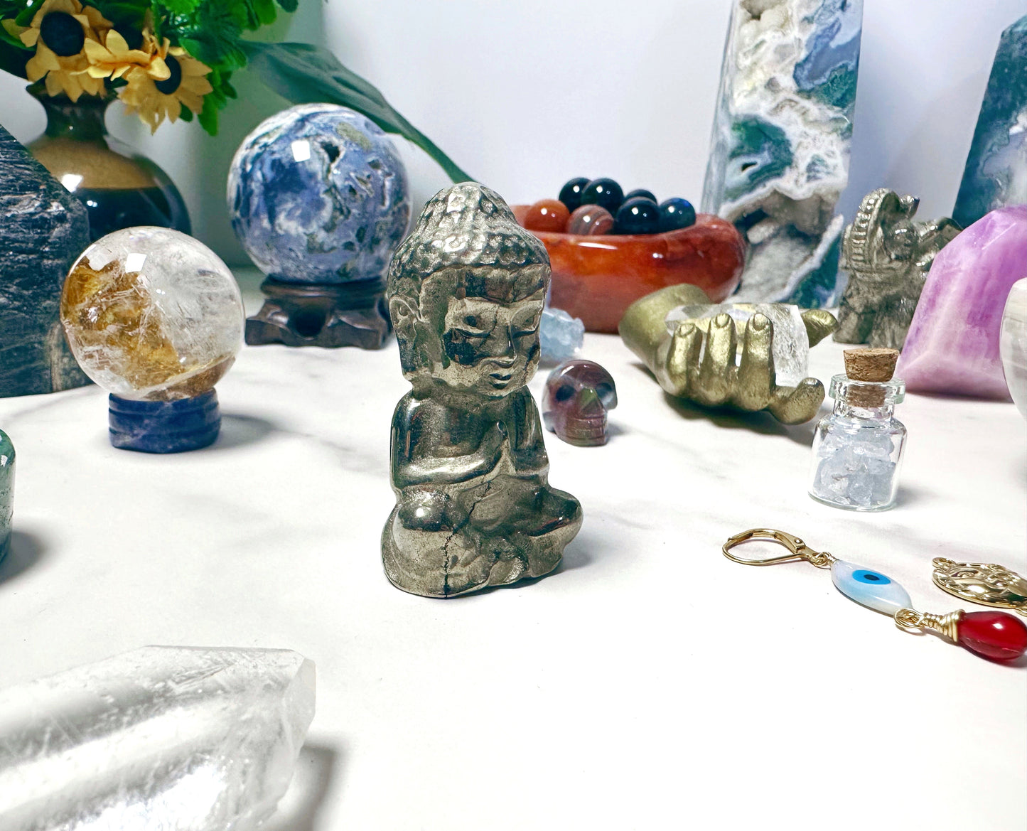 Pyrite Buddhas