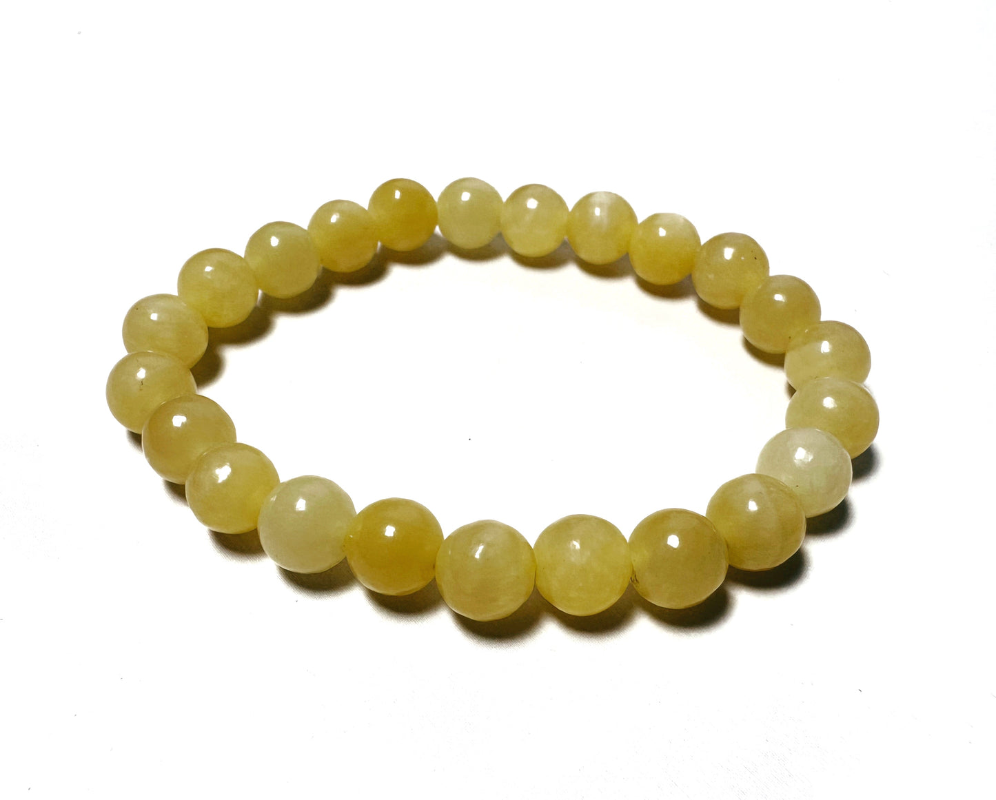 Yellow Calcite Beaded Bracelet
