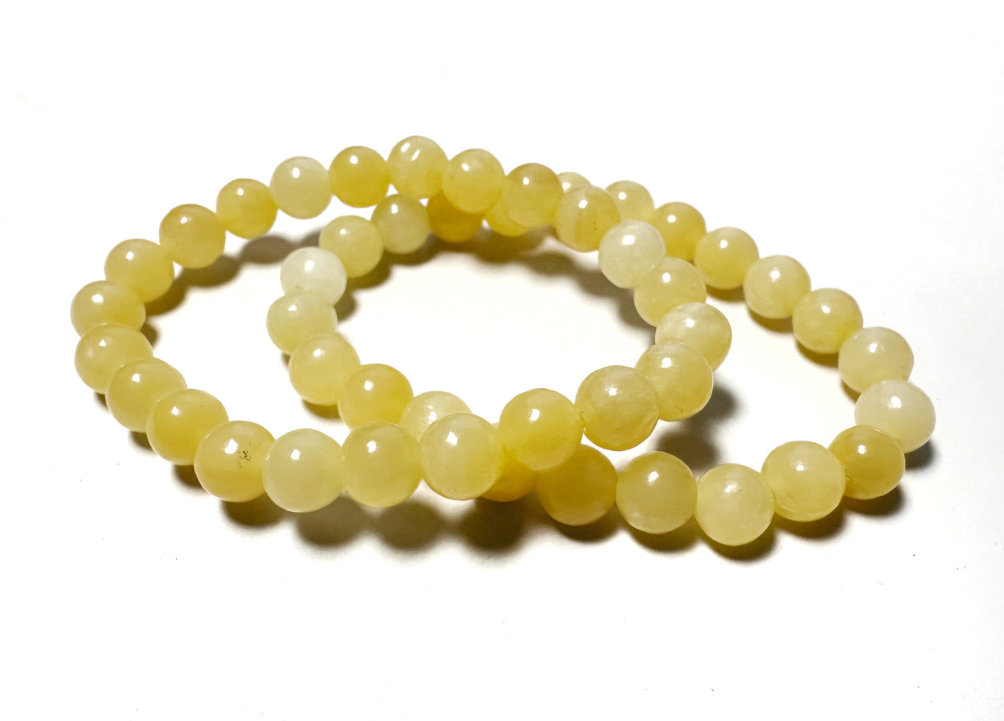 Yellow Calcite Beaded Bracelet