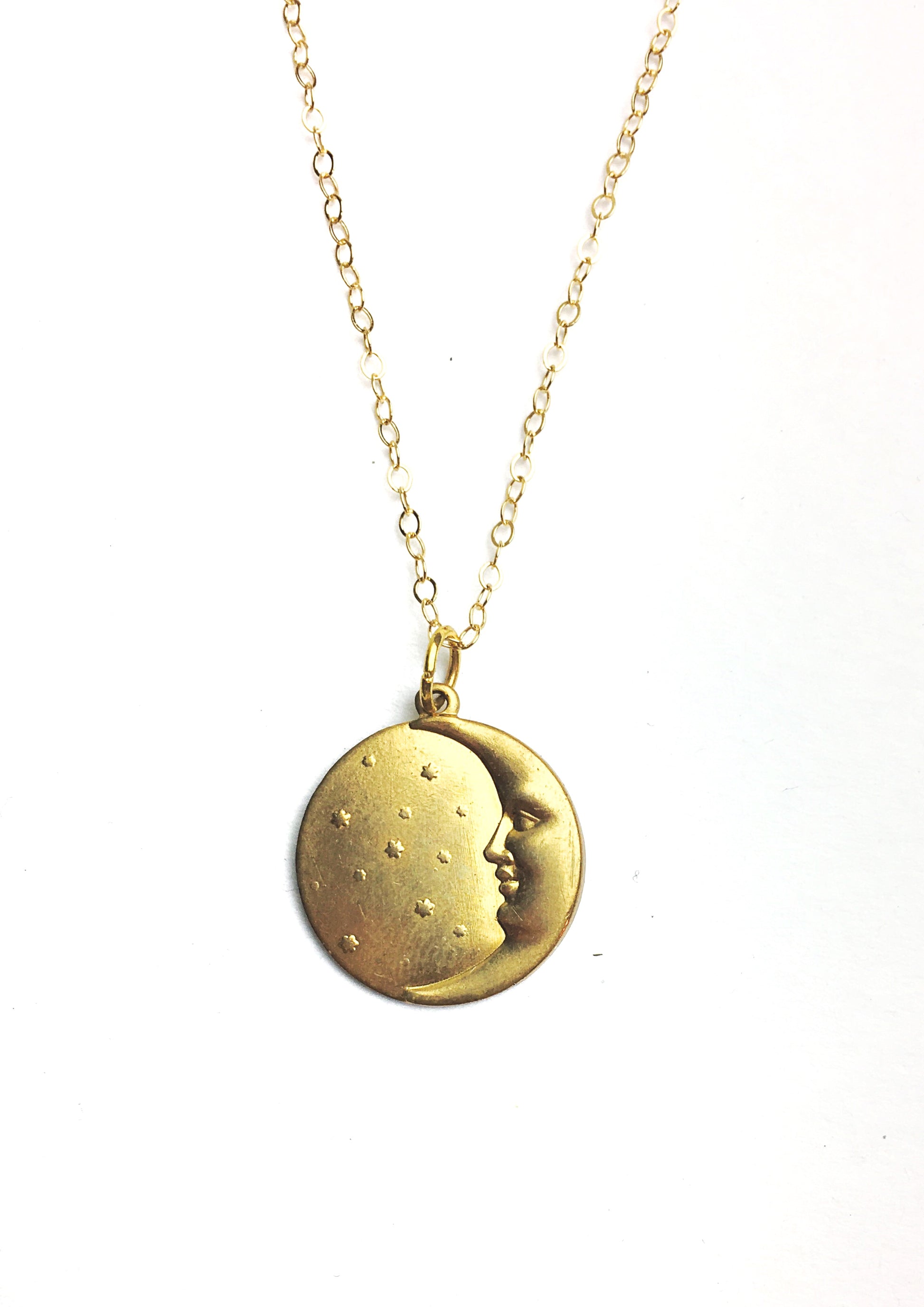 The Sun and Moon Charm Necklace - Luni
